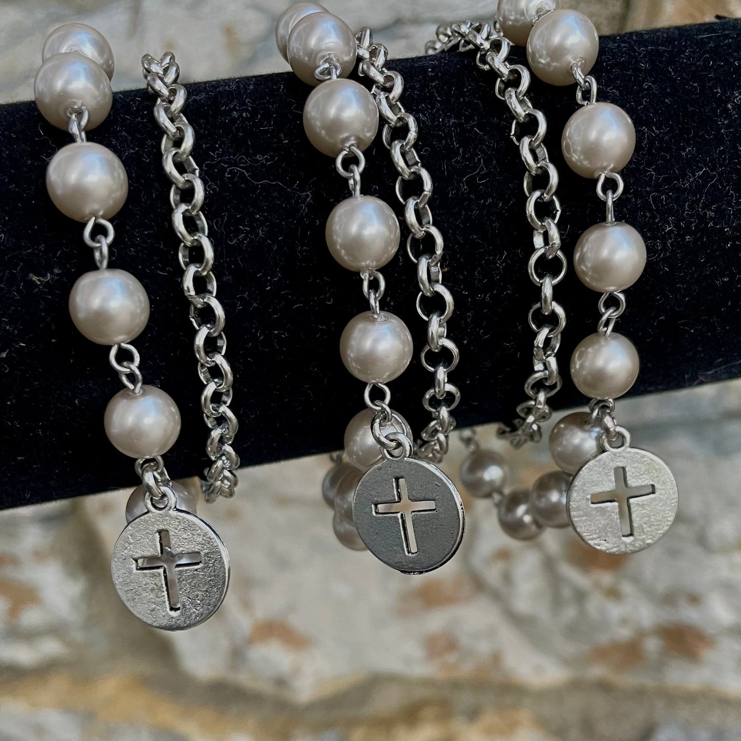 ALJ Porsche Pearl Wrap Bracelet.