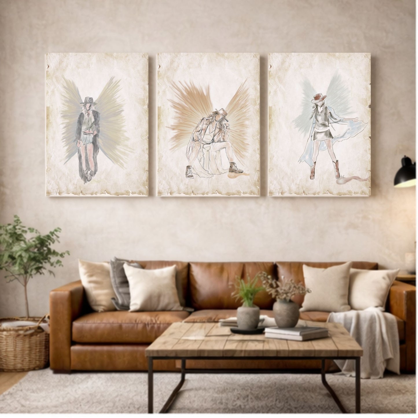 Grace Row Art - Angel Trio Set - I can