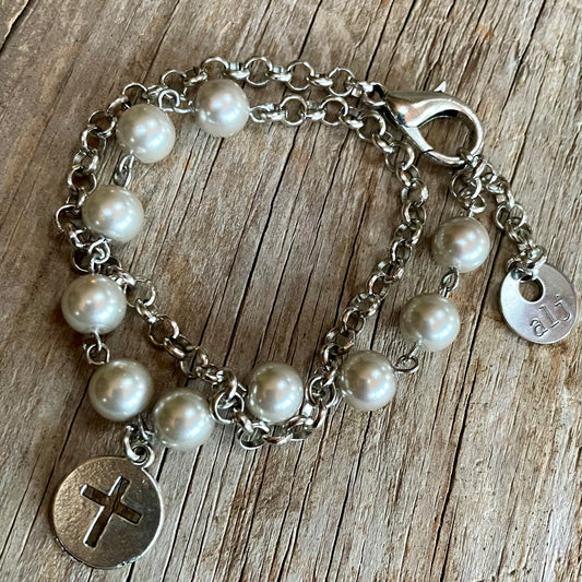 ALJ Porsche Pearl Wrap Bracelet.