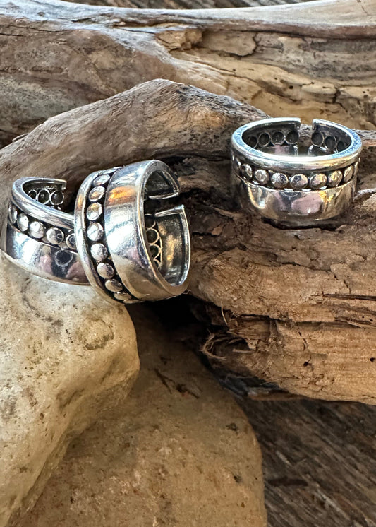 Cascade sterling silver ring