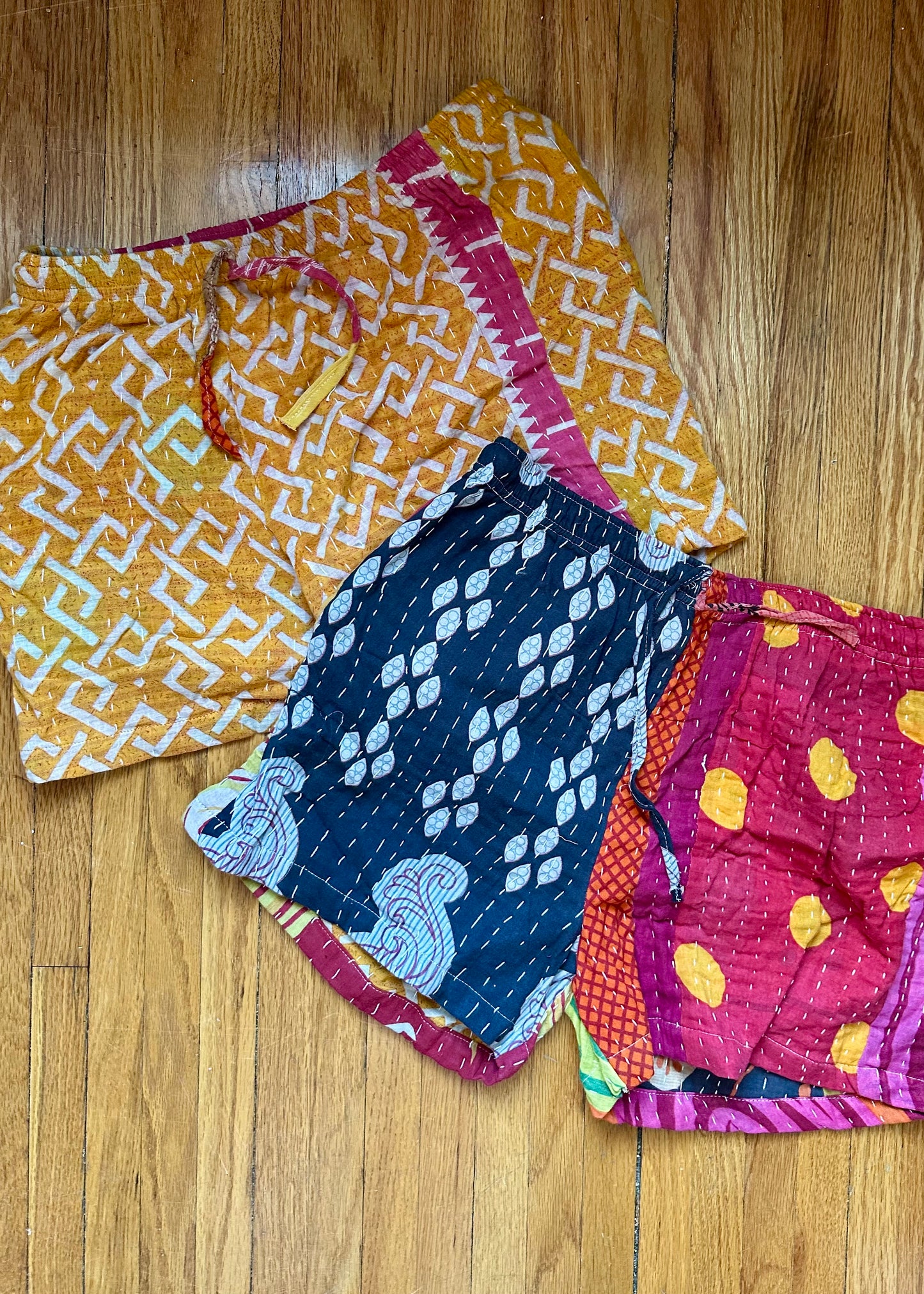 Corinne Kantha Pajama Short -Set of three/ Set of two