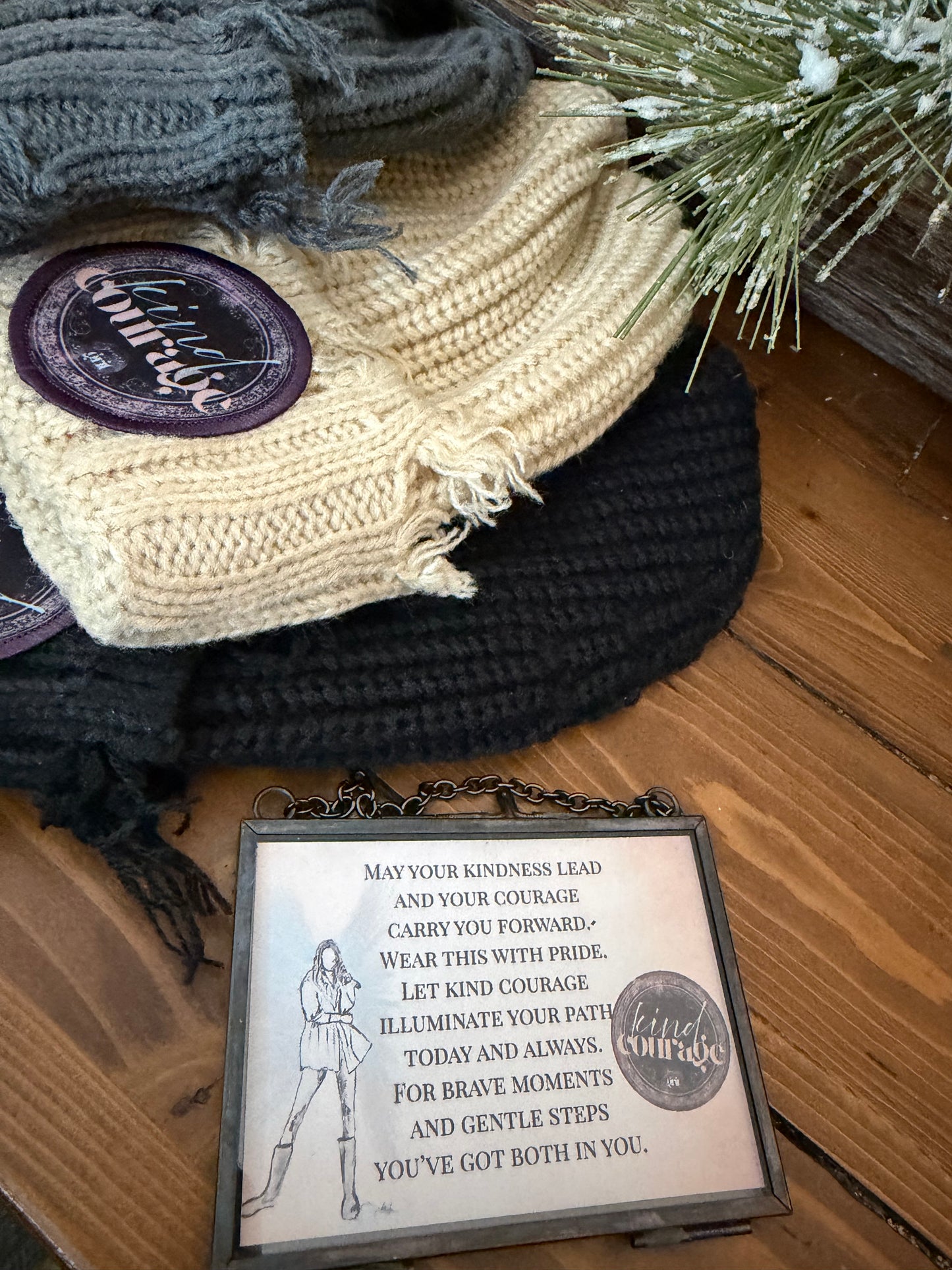 Solstice Slouchy Knit Beanie - Kind Courage
