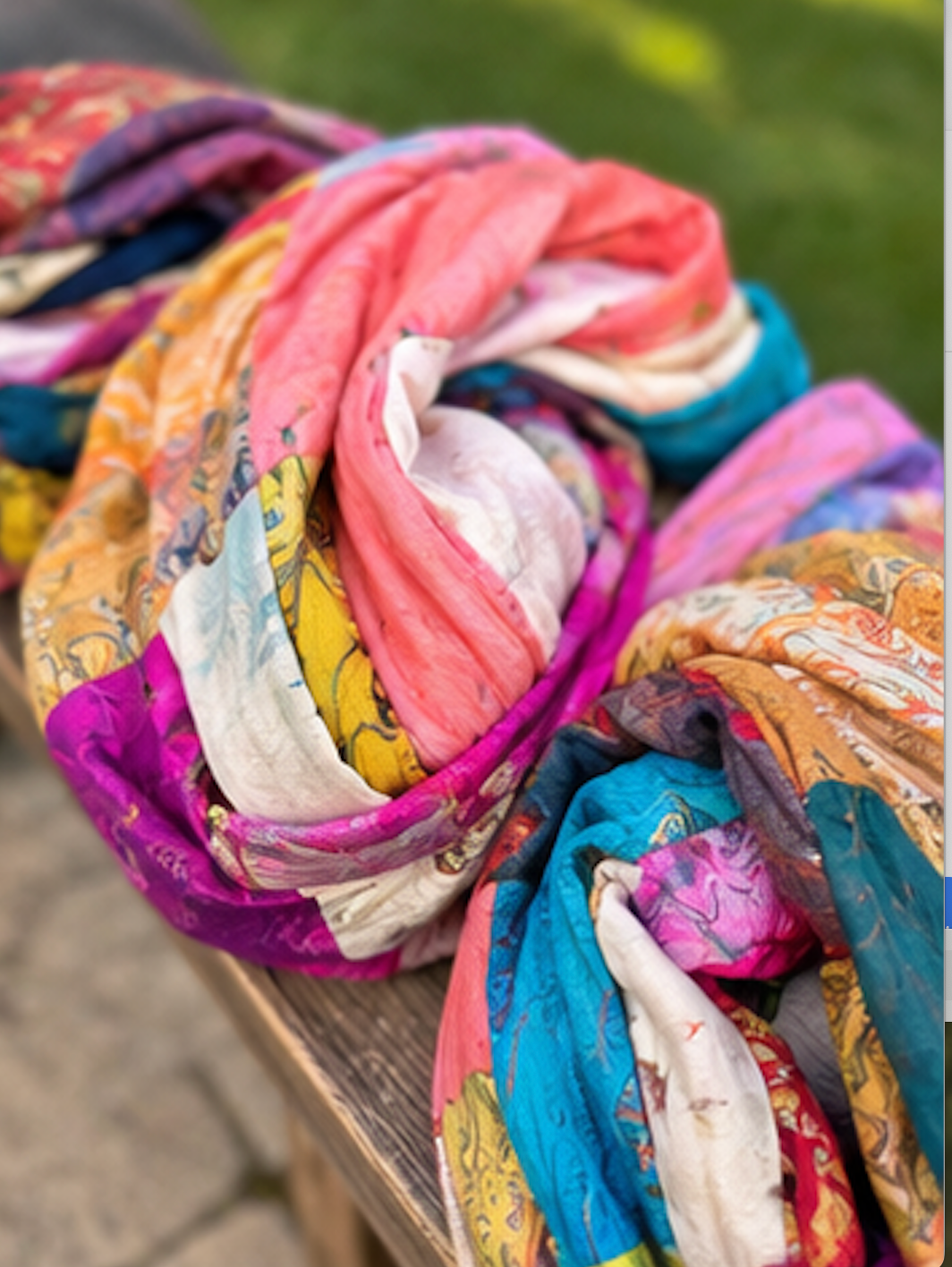 Vivian Patchwork Silk Kimono